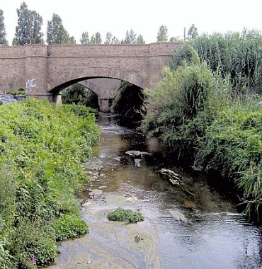 un'immagine di repertorio del fiume prima degli interventi