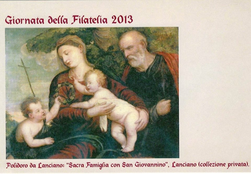 La Cartolina Ricordo con l'opera di Polidoro